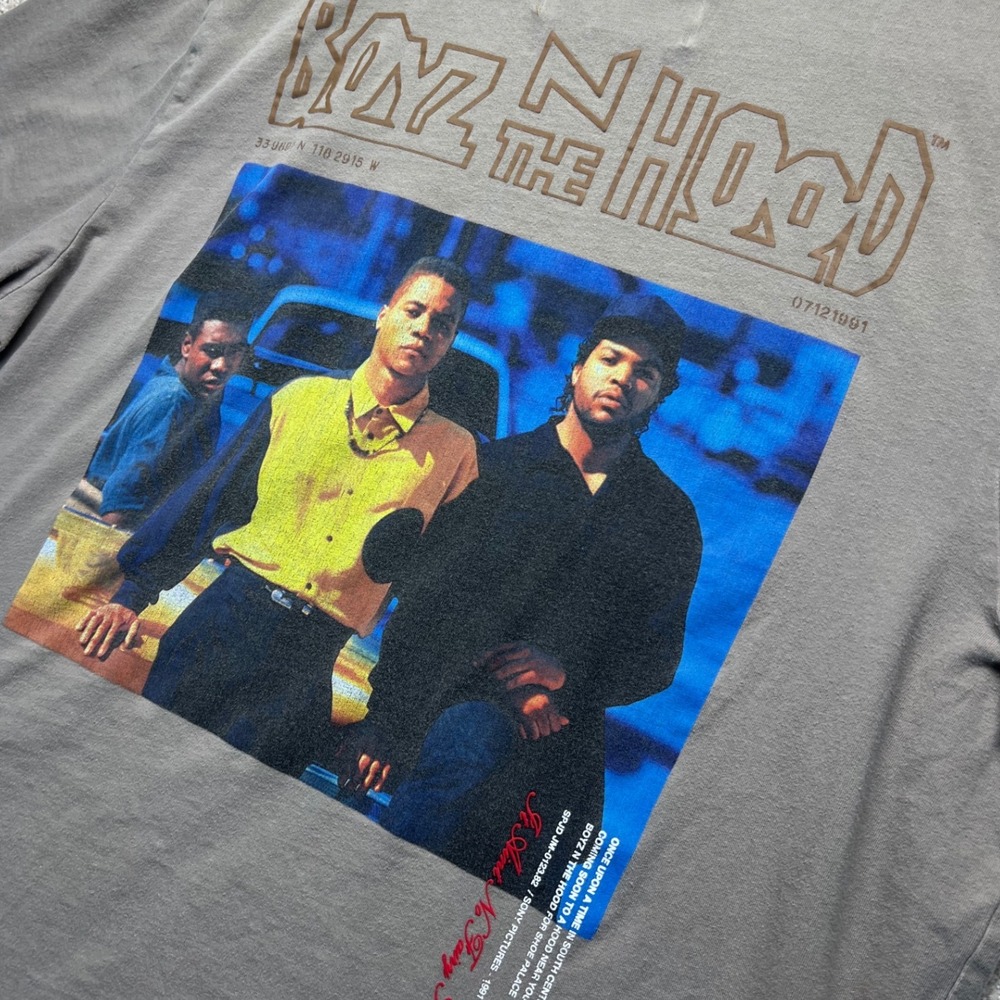 Boyz N The Hood Movie Promo T‎ Shirt Shoe Palace XL Gray Graphic Tee